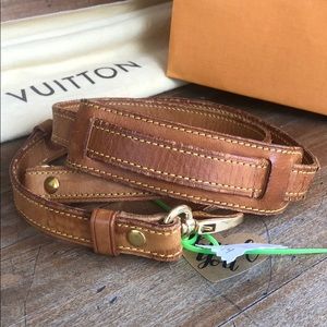 C Louis Vuitton vachetta long strap speedy alma